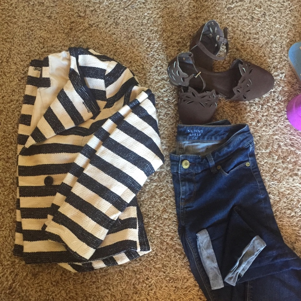 Striped the Limited blazer